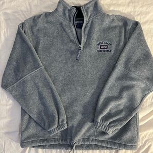 grey vintage sherpa quarter zip